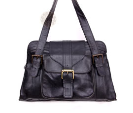 Vogue Crafts and Designs Pvt. Ltd. manufactures Exquisite Black Sling Bag at wholesale price.